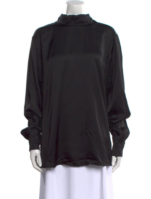 Dries Van Noten Mock Neck Long Sleeve Sweatshirt
