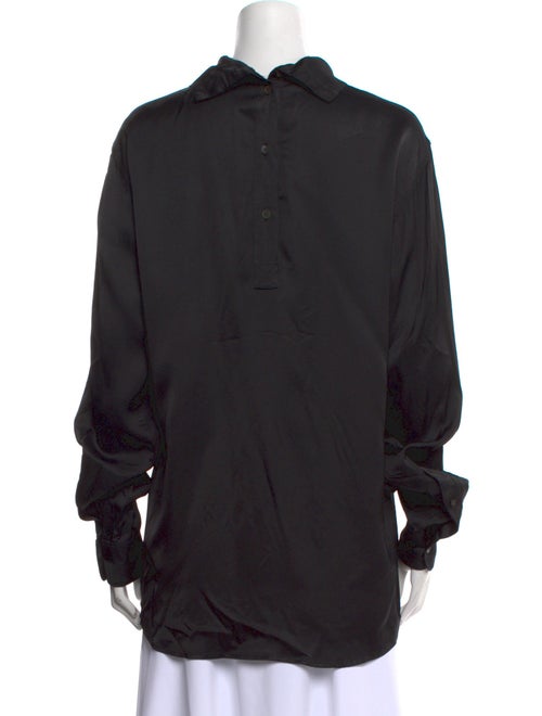 Dries Van Noten Mock Neck Long Sleeve Sweatshirt