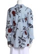 Dries Van Noten Floral Print Mock Neck Sweatshirt