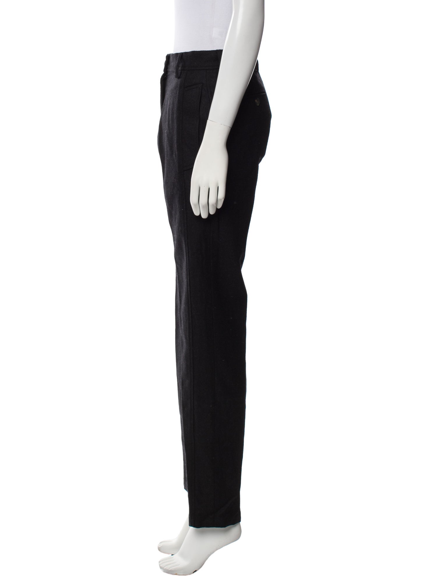 Dries Van Noten Wool Straight Leg Pants