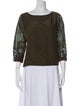 Dries Van Noten Silk Bateau Neckline Blouse