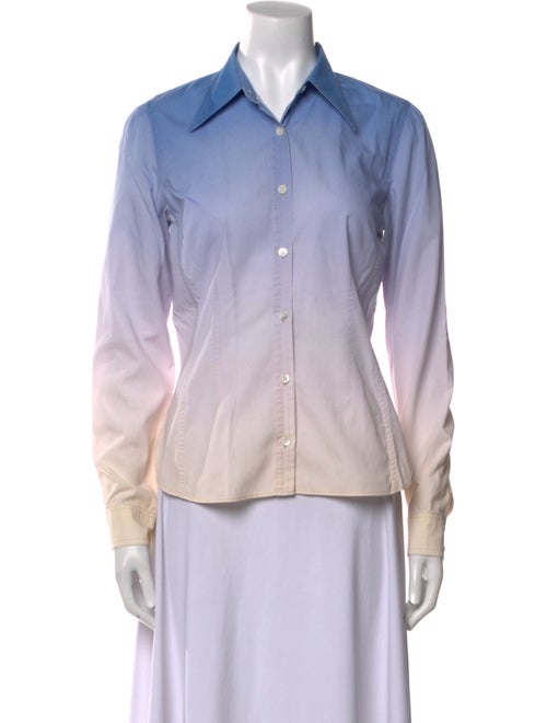 Dries Van Noten Long Sleeve Button-Up Top