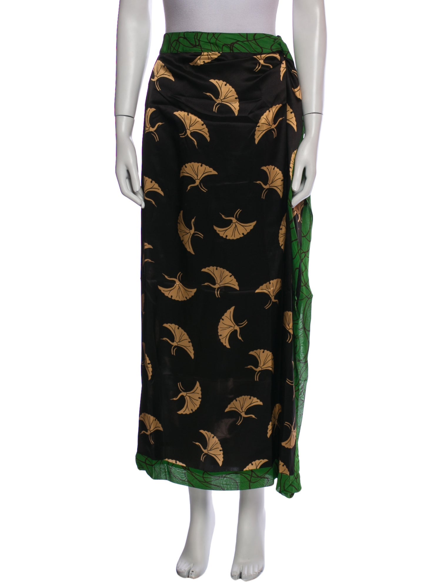 Dries Van Noten Silk Midi Length Skirt w/ Tags