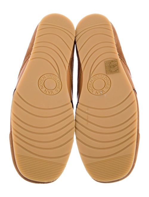 Dries Van Noten Suede Leather Trim Embellishment Sneakers