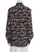 Dries Van Noten Floral Print Long Sleeve Button-Up Top