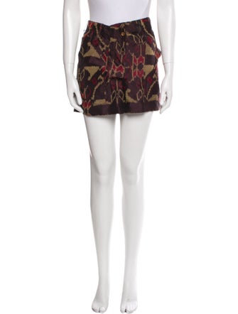 Dries Van Noten Silk Mini Shorts
