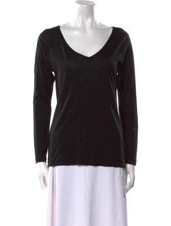 Dries Van Noten V-Neck Long Sleeve T-Shirt