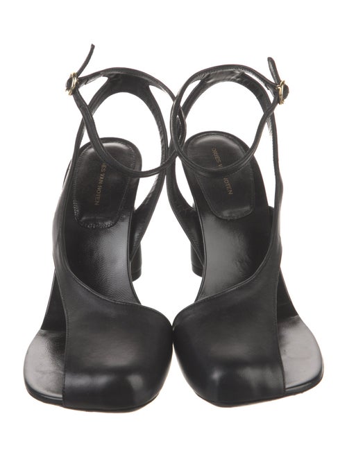 Dries Van Noten Leather Slingback Pumps