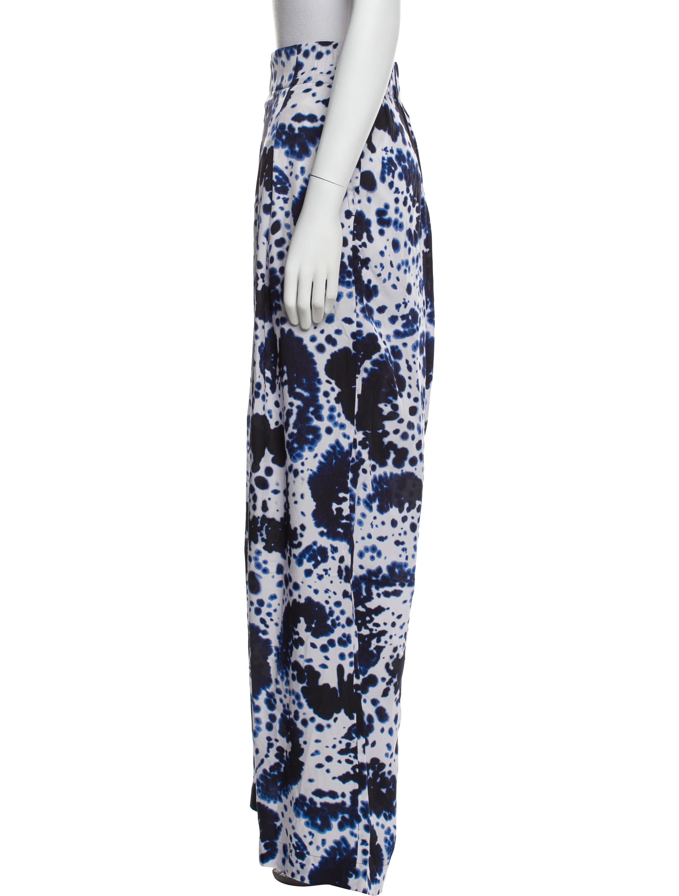 Dries Van Noten Tie-Dye Print Wide Leg Pants w/ Tags