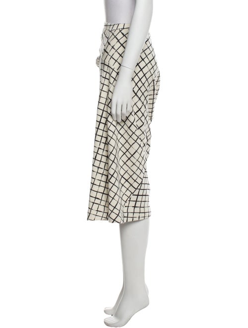 Dries Van Noten Plaid Print Midi Length Skirt