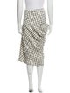 Dries Van Noten Plaid Print Midi Length Skirt