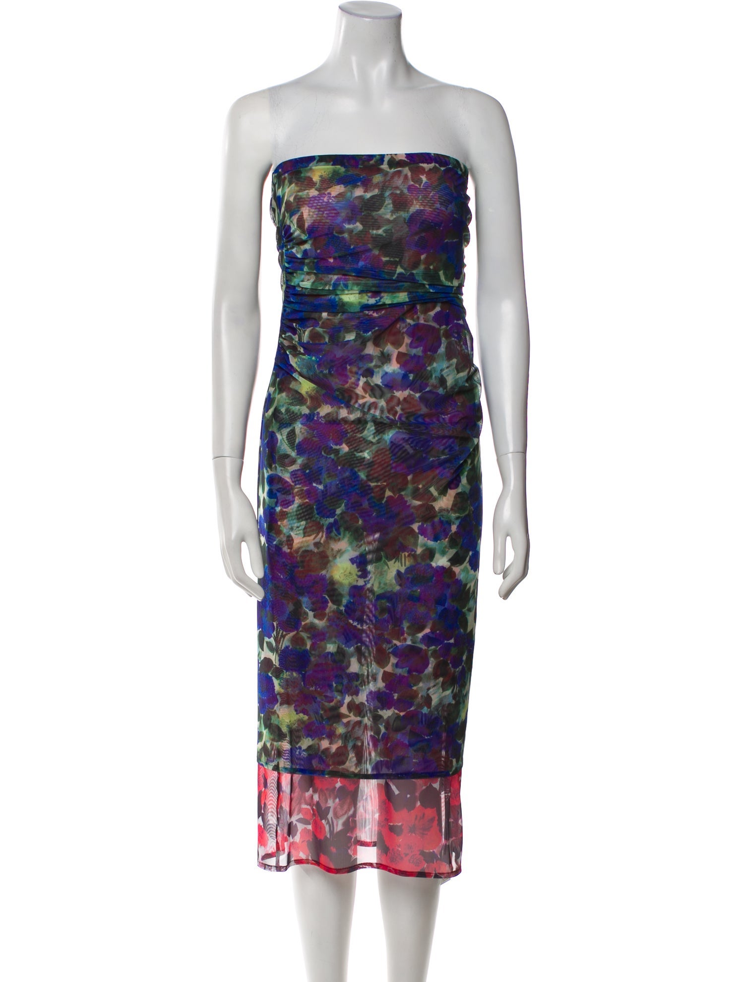 Dries Van Noten Printed Knee-Length Dress