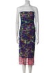 Dries Van Noten Printed Knee-Length Dress