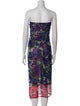 Dries Van Noten Printed Knee-Length Dress