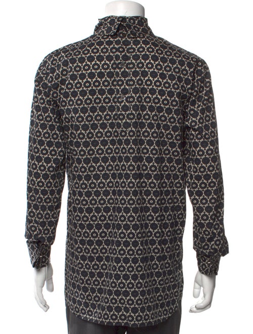 Dries Van Noten Polka Dot Print Long Sleeve Shirt