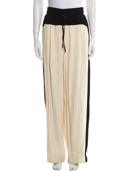 Dries Van Noten Colorblock Pattern Straight Leg Pants