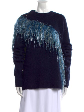 Dries Van Noten Merino Wool Crew Neck Sweater