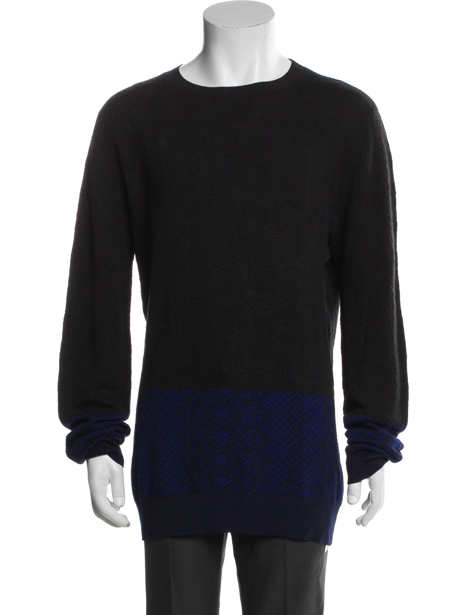 Dries Van Noten Crew Neck Long Sleeve Pullover
