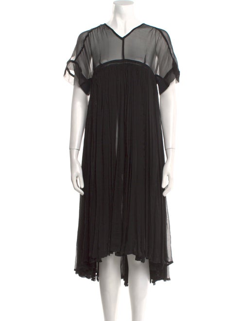 Dries Van Noten V-Neck Midi Length Dress