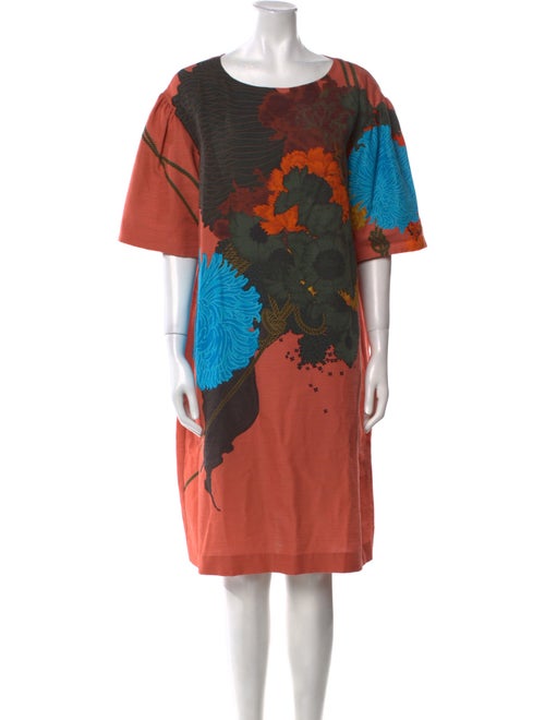Dries Van Noten Printed Knee-Length Dress
