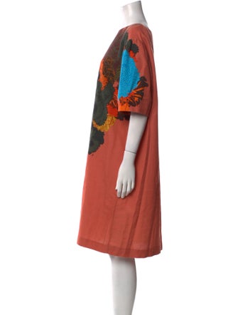 Dries Van Noten Printed Knee-Length Dress