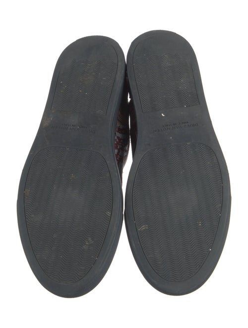 Dries Van Noten Printed Leather Trim Embellishment Oxfords