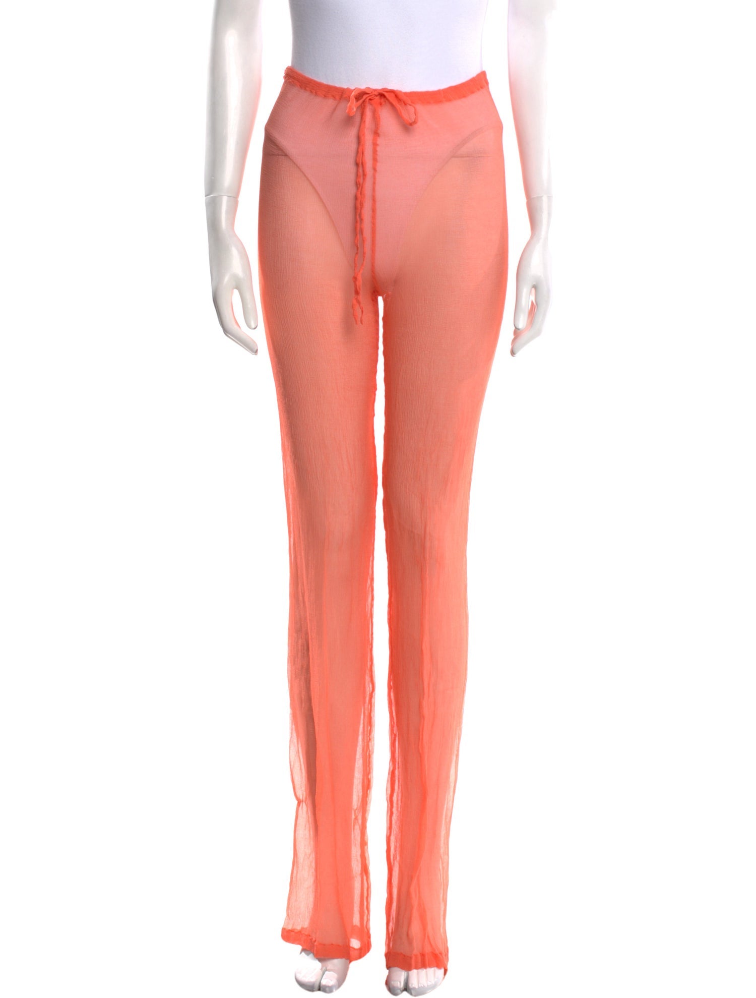 Dries Van Noten Silk Straight Leg Pants