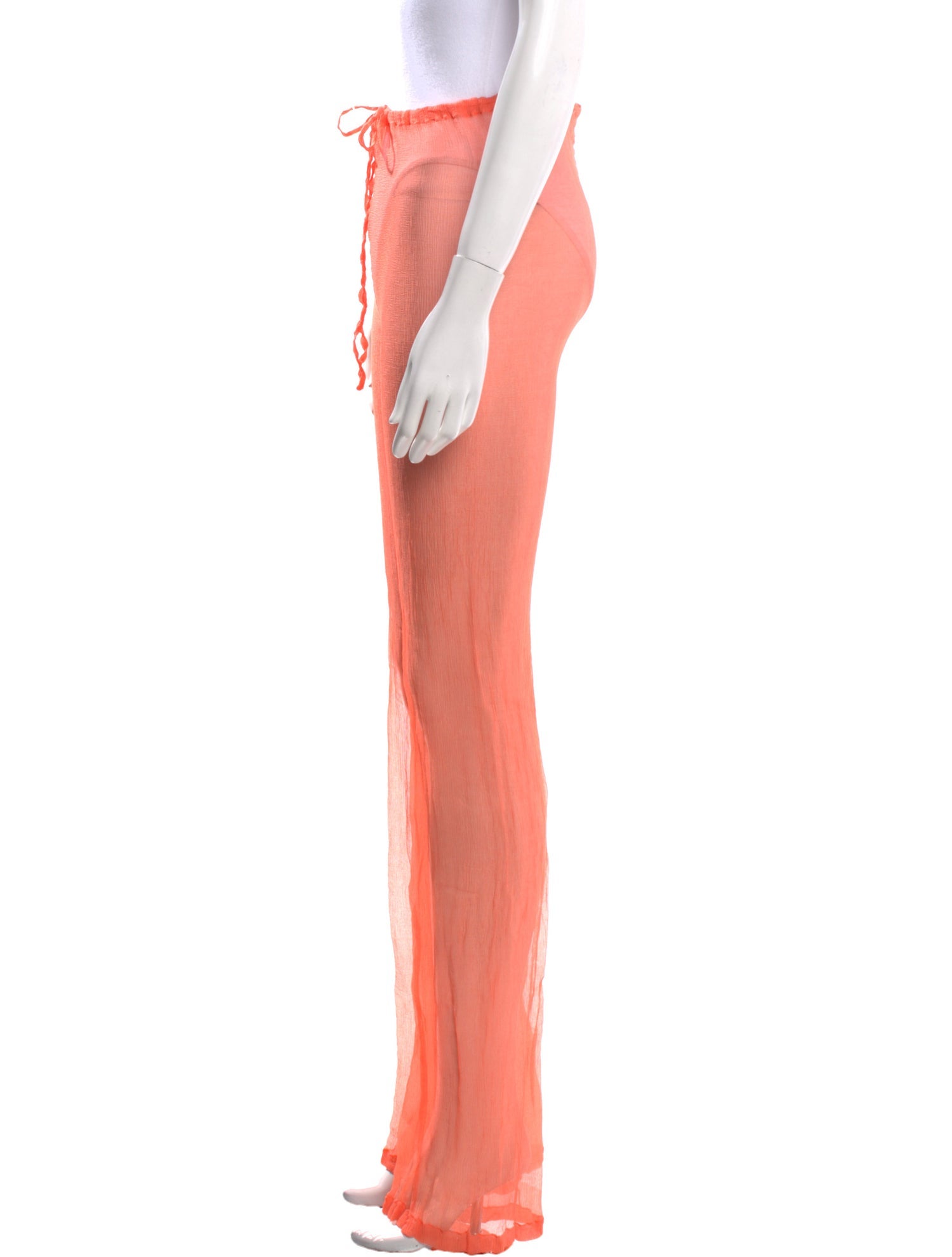 Dries Van Noten Silk Straight Leg Pants