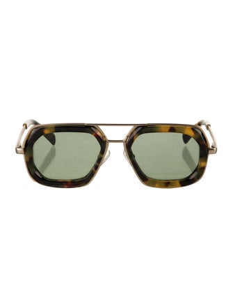 Dries Van Noten Square Tinted Sunglasses