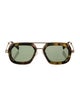 Dries Van Noten Square Tinted Sunglasses