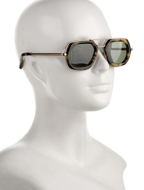 Dries Van Noten Square Tinted Sunglasses