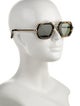Dries Van Noten Square Tinted Sunglasses