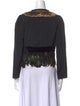 Dries Van Noten Lace Pattern V-Neck Top