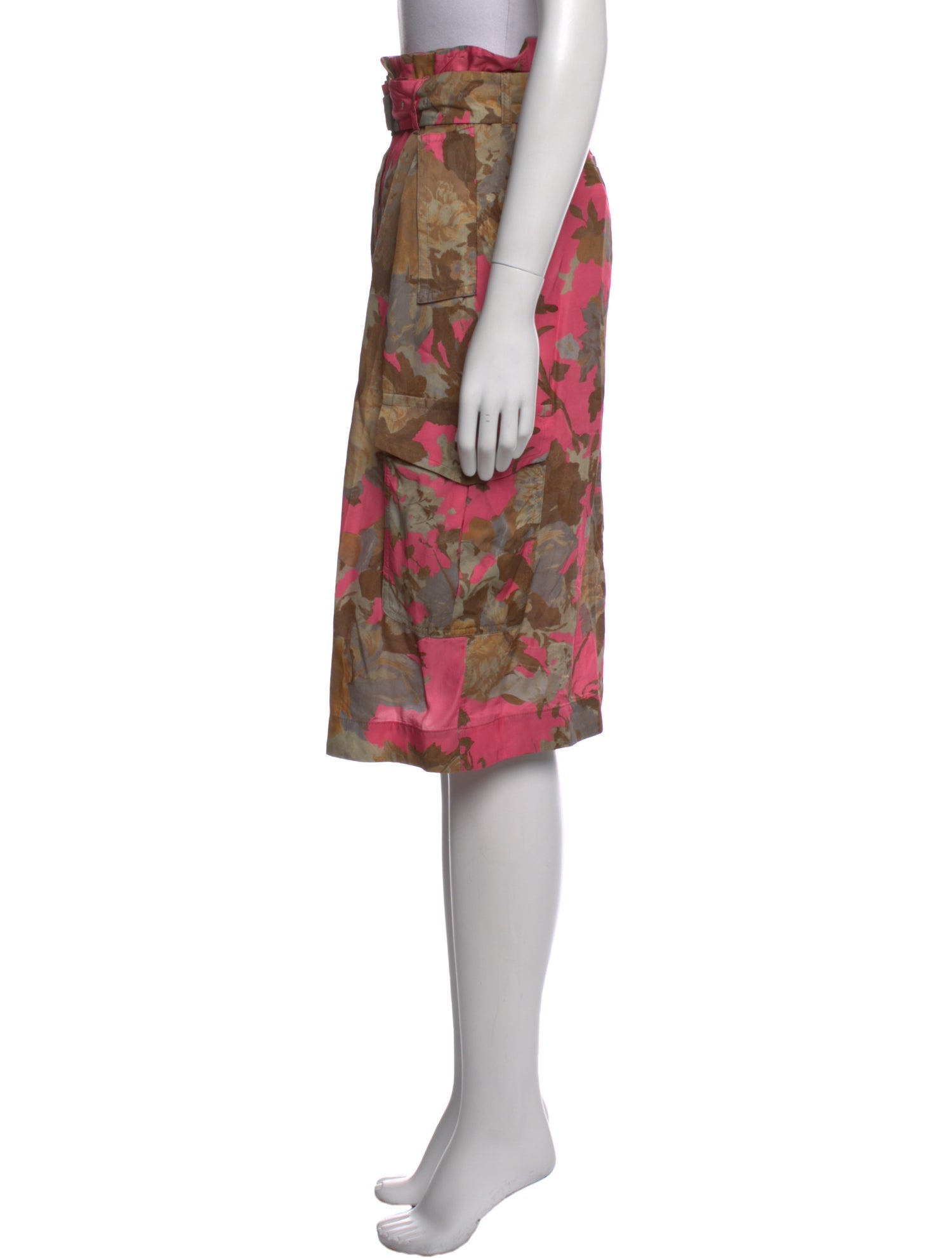 Dries Van Noten Floral Print Knee-Length Skirt