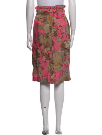 Dries Van Noten Floral Print Knee-Length Skirt