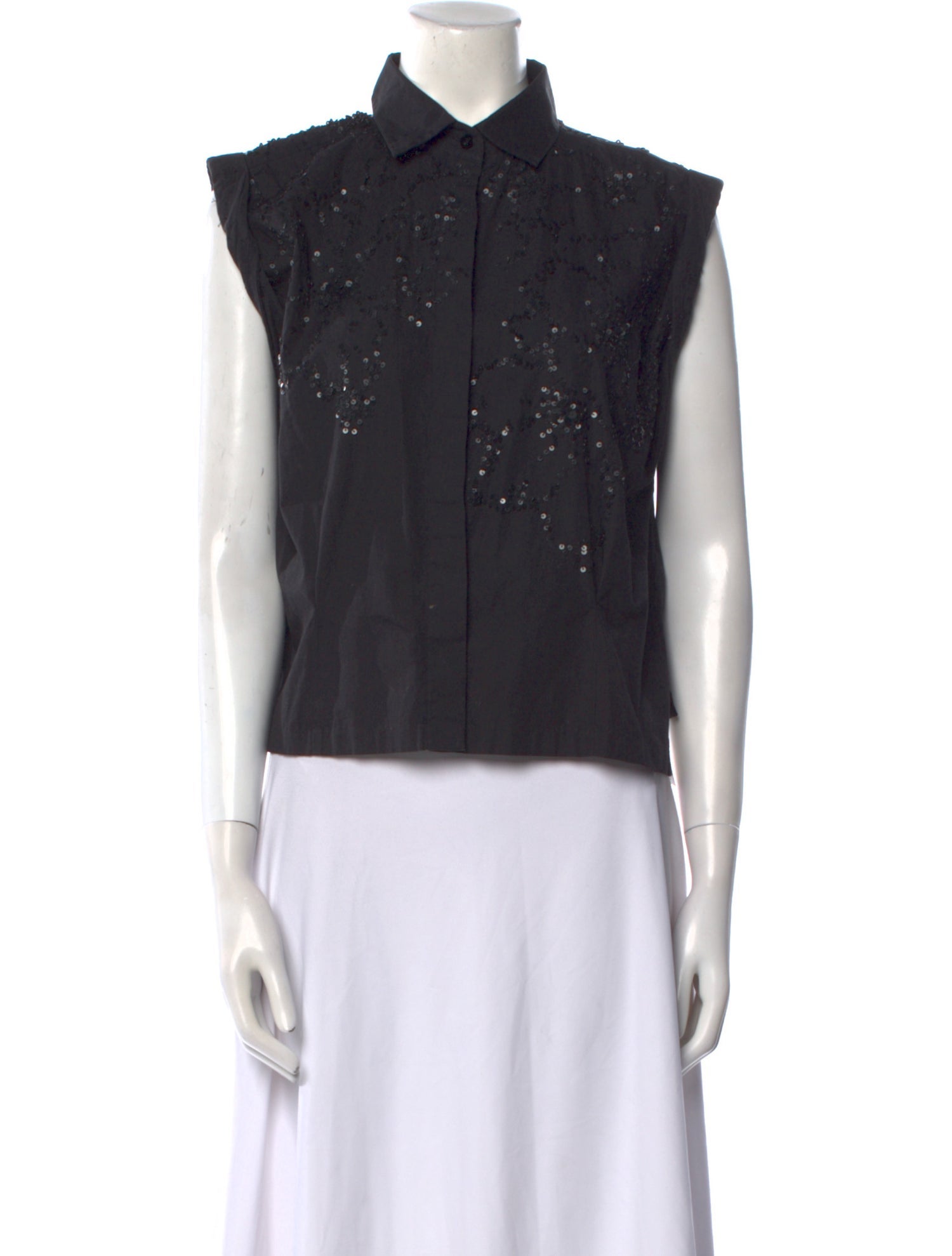 Dries Van Noten Sleeveless Button-Up Top