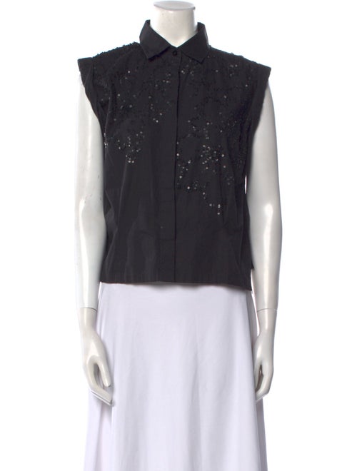 Dries Van Noten Sleeveless Button-Up Top