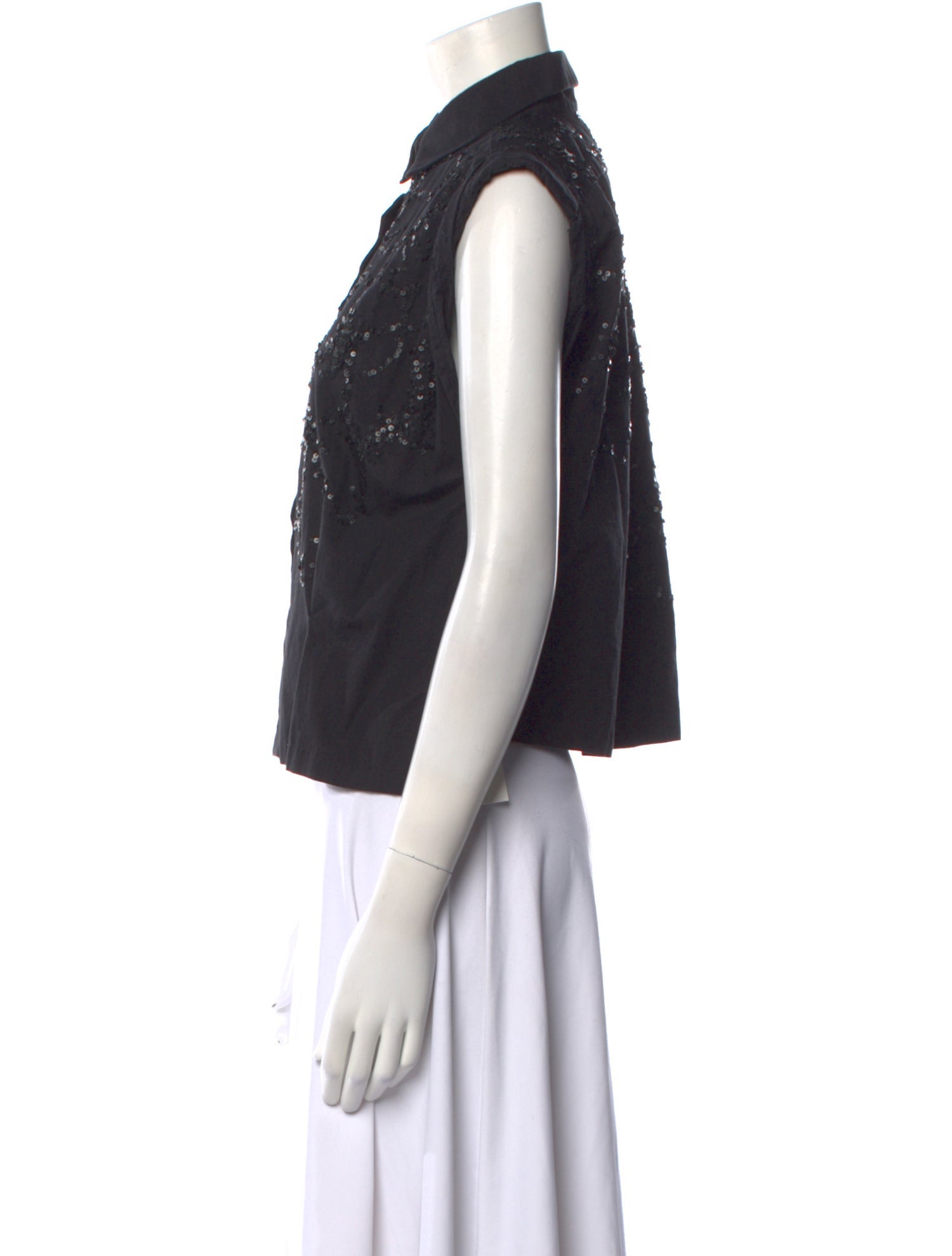 Dries Van Noten Sleeveless Button-Up Top