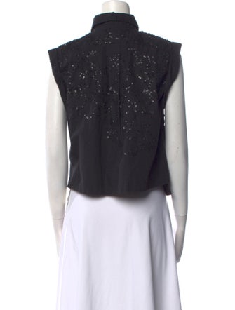 Dries Van Noten Sleeveless Button-Up Top