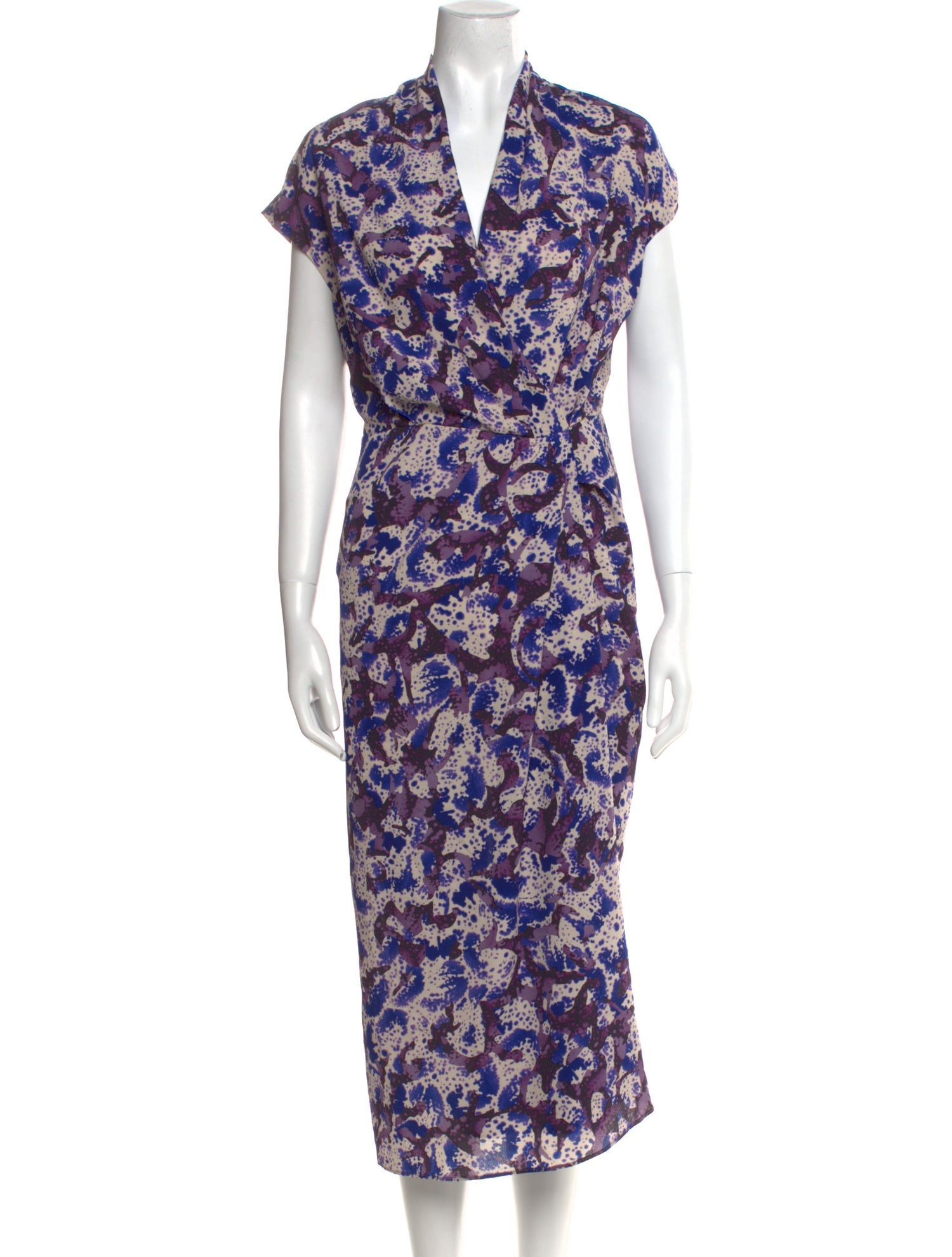 Dries Van Noten Floral Print Midi Length Dress