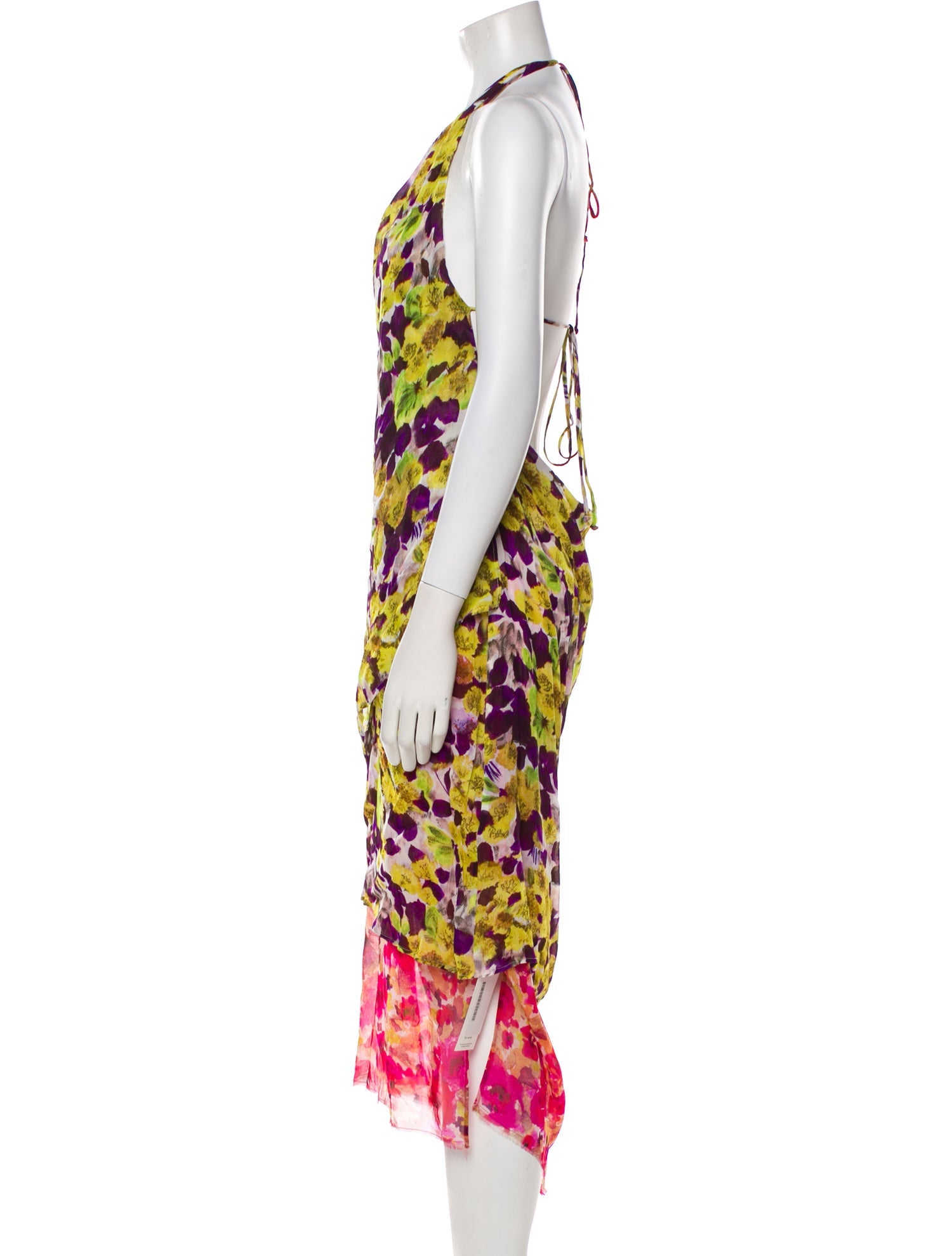 Dries Van Noten Printed Long Dress