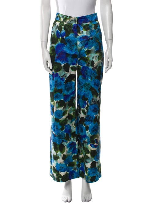 Dries Van Noten Printed Wide Leg Pants
