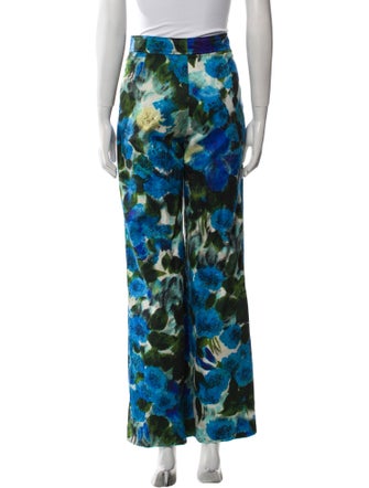 Dries Van Noten Printed Wide Leg Pants