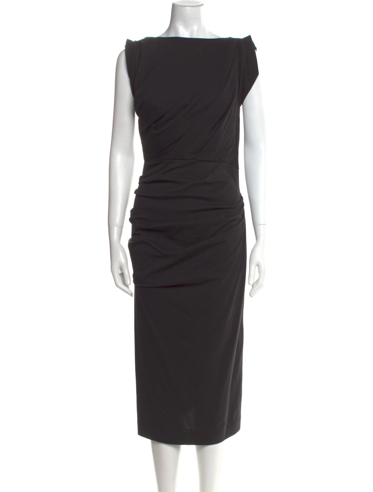 Dries Van Noten Bateau Neckline Midi Length Dress