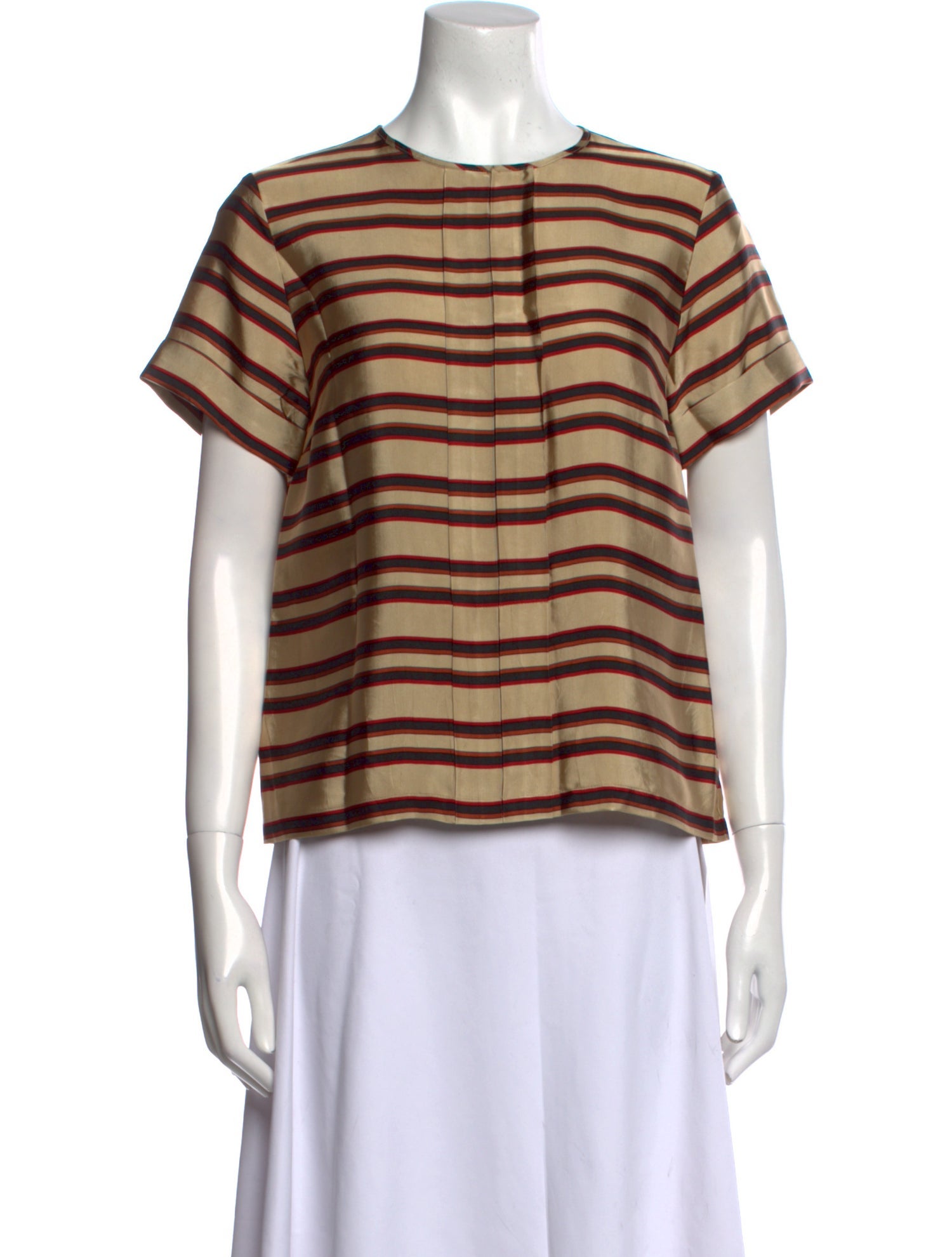 Dries Van Noten Striped Crew Neck T-Shirt