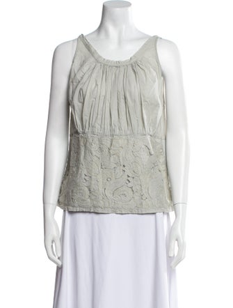 Dries Van Noten Scoop Neck Sleeveless Top