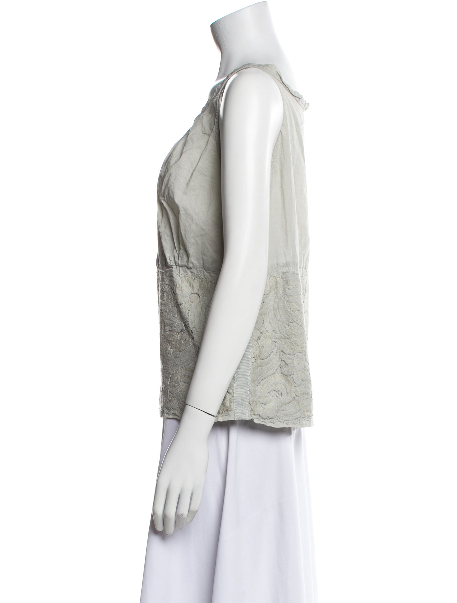 Dries Van Noten Scoop Neck Sleeveless Top