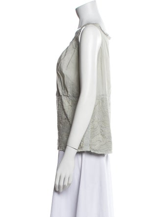 Dries Van Noten Scoop Neck Sleeveless Top