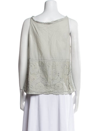 Dries Van Noten Scoop Neck Sleeveless Top