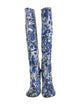 Dries Van Noten Patent Leather Floral Print Boots